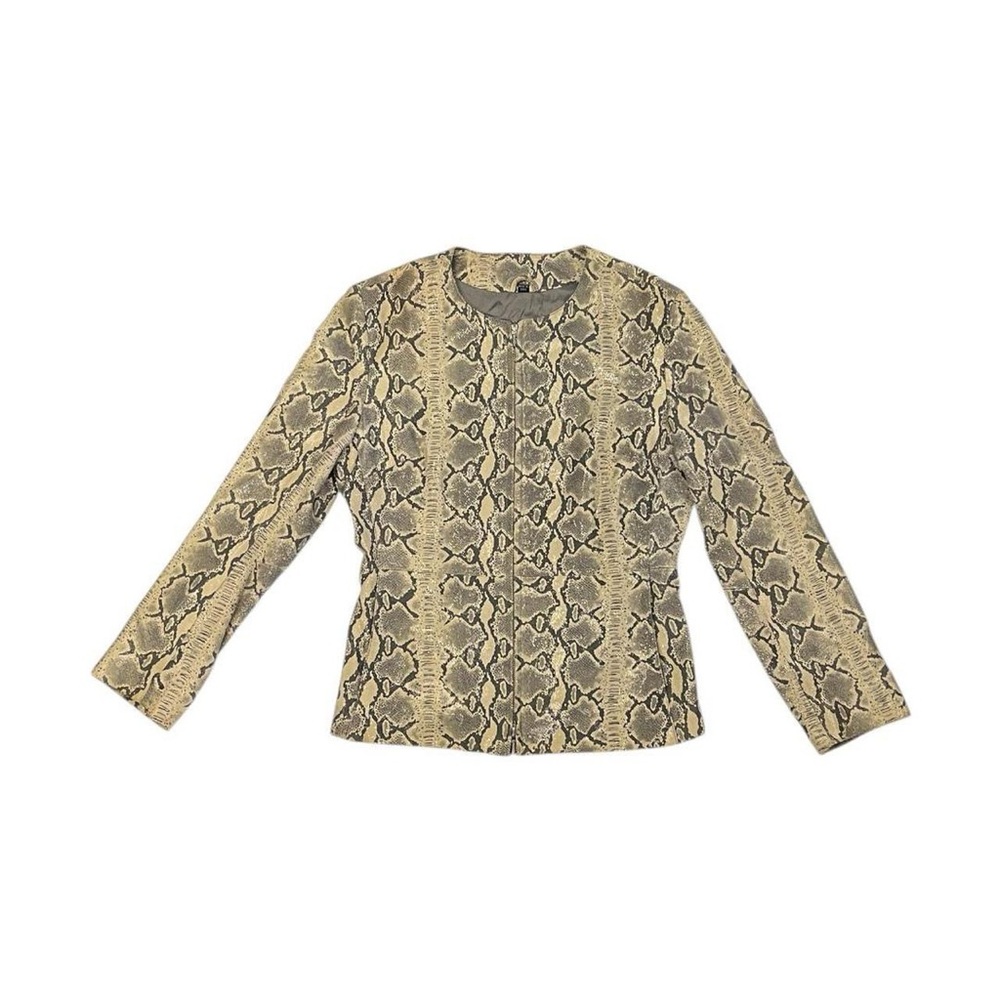 North Beach Leather Snakeskin Jacket